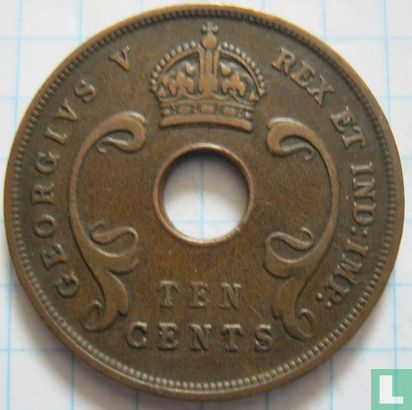 Afrique de l'Est 10 cents 1924 - Image 2