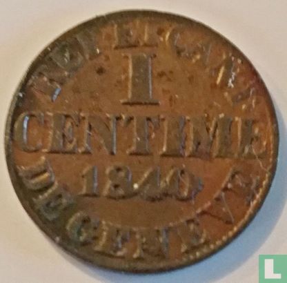 Genève 1 centime 1840 - Afbeelding 1