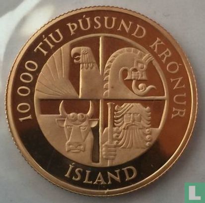Island 10000 Krónur 1974 (PP) "1100th anniversary First Settlement" - Bild 2