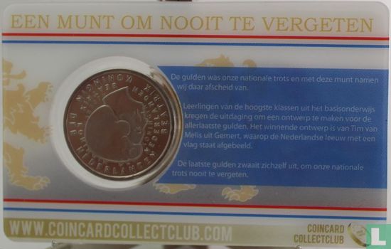 Nederland 1 gulden 2001 (coincard) "Last Gulden" - Afbeelding 2