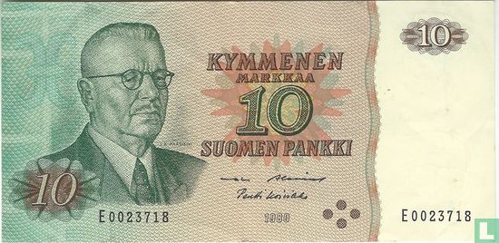 Finland 10 markkaa  - Afbeelding 1