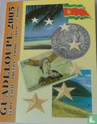 Guadeloupe euro proefset 2005 - Afbeelding 1