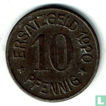 Zeitz 10 pfennig 1920 - Afbeelding 1
