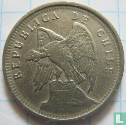 Chili 10 centavos 1921 - Image 2