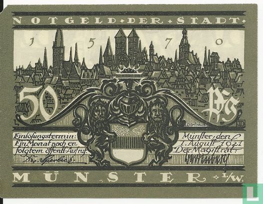 Münster 50 Pfennig  - Image 1