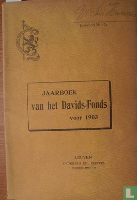 Jaarboek van het Davidsfonds voor 1903 - Image 1
