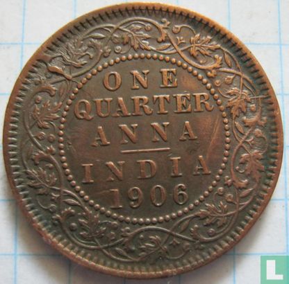 Inde britannique ¼ anna 1906 (cuivre) - Image 1