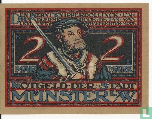 Munster, Stadt - 2 Mark (2) 1921 - Image 1
