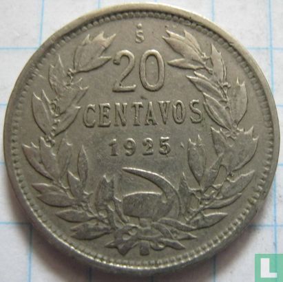 Chile 20 Centavo 1925 - Bild 1