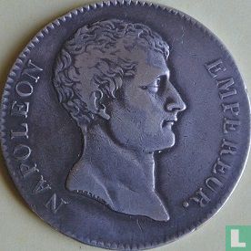 Frankrijk 5 francs AN 12 (A - NAPOLEON EMPEREUR) - Afbeelding 2