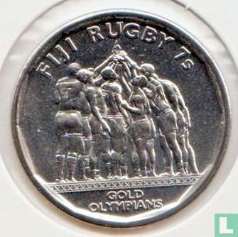 Fidji 50 cents 2017 "Fiji national rugby sevens team - Gold olympians" - Image 2