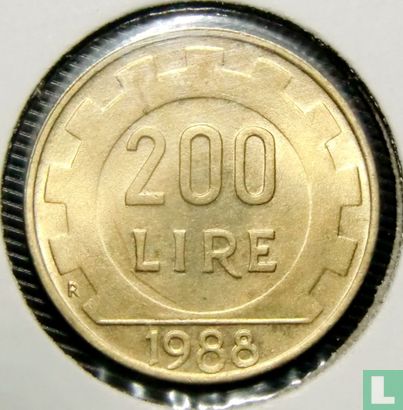 Italy 200 lire 1988 - Image 1