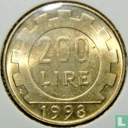 Italien 200 Lire 1998 - Bild 1
