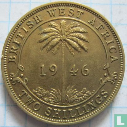 Afrique de l'Ouest britannique 2 shillings 1946 (H) - Image 1
