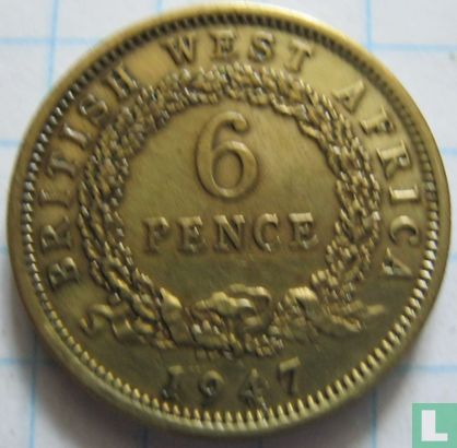 Brits-West-Afrika 6 pence 1947 - Afbeelding 1