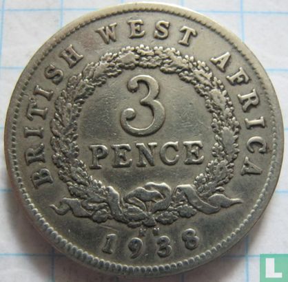 Brits-West-Afrika 3 pence 1938 (KN) - Afbeelding 1