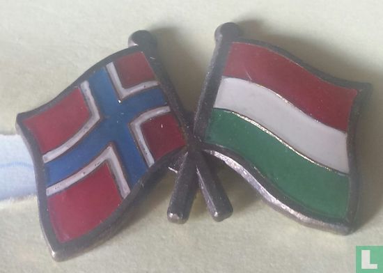 Vlaggen Noorwegen-Hongarije