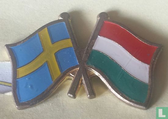 Vlaggen Zweden-Hongarije