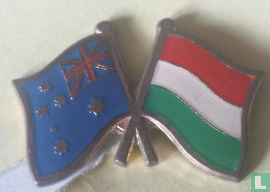 Vlaggen Australië-Hongarije