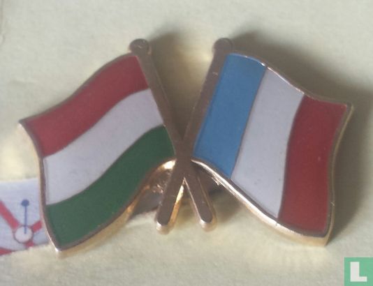 Vlaggen Hongarije-Frankrijk