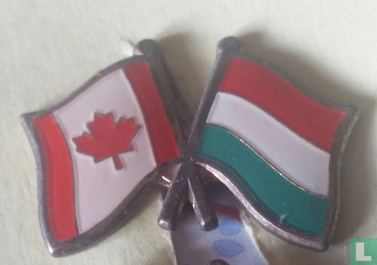 Vlaggen Canada-Hongarije