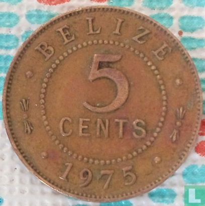 Belize 5 cents 1975 - Image 1