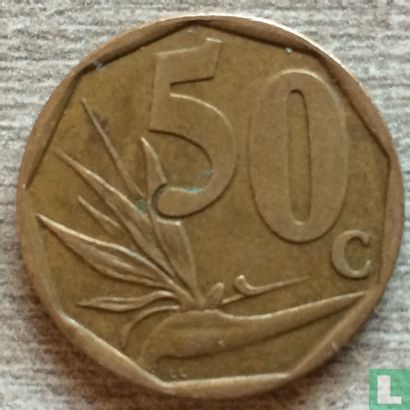 Afrique du Sud 50 cents 2000 (nouvelles armoiries) - Image 2