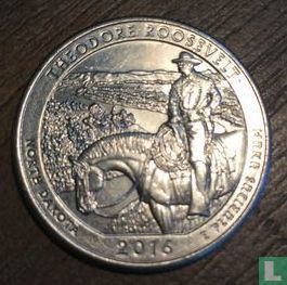 Verenigde Staten ¼ dollar 2016 (D) "Theodore Roosevelt national park - North Dakota" - Afbeelding 1