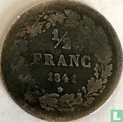 Belgien ½ Franc 1841 - Bild 1