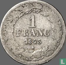 België 1 franc 1843 - Afbeelding 1