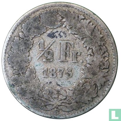 Zwitserland ½ franc 1875 - Afbeelding 1