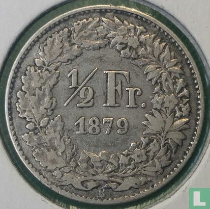Zwitserland ½ franc 1879 - Afbeelding 1
