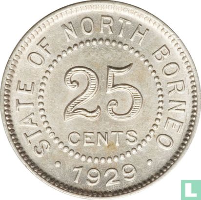 Brits Noord-Borneo 25 cents 1929 - Afbeelding 1