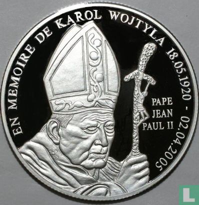 Congo-Kinshasa 10 francs 2005 (PROOF) "In memory of Pope John Paul II" - Afbeelding 2