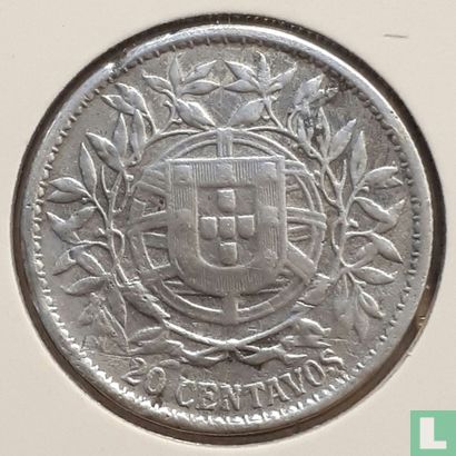 Portugal 20 centavos 1916 - Image 2