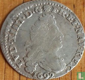 France 4 sols 1692 (E) - Image 1