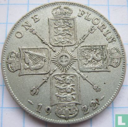 Verenigd Koninkrijk 1 florin 1922 - Afbeelding 1