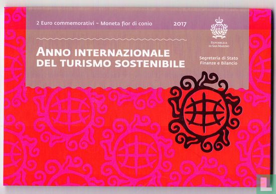 San Marino 2 euro 2017 (folder) "International Year of sustainable tourism" - Image 1