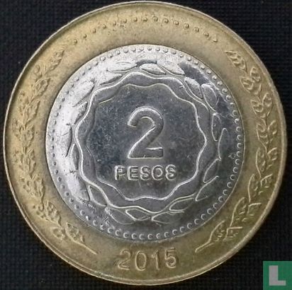 Argentinien 2 Peso 2015 - Bild 1