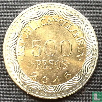 Colombia 500 pesos 2016 - Image 1