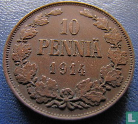 Finnland 10 Penniä 1914 - Bild 1