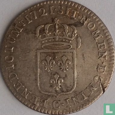 France 20 sols 1721 (C) - Image 1