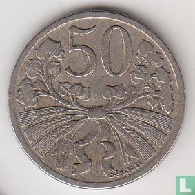Tsjecho-Slowakije 50 haleru 1922 - Afbeelding 2