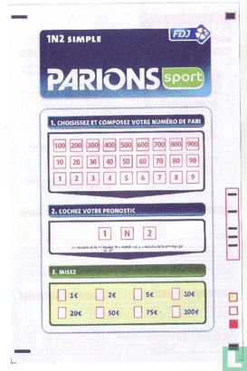 Parions Sport - 1N2 simple - Afbeelding 1
