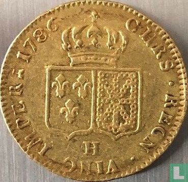 Frankrijk 2 louis d'or 1786 (H) - Afbeelding 1