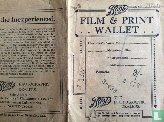 BOOTS film & print Wallet 