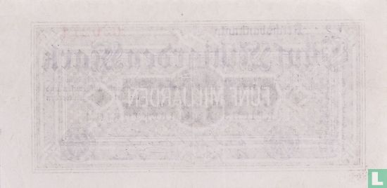 Germany 5 Billion Mark 1923 (P123a (3) - Ros.120c) - Image 2