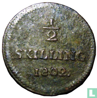 Suède ½ skilling 1802 (type 1) - Image 1