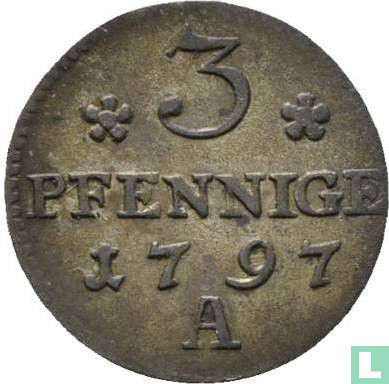 Pruisen 3 pfennige 1797 - Afbeelding 1
