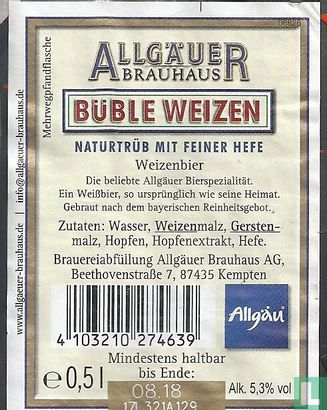 Allgäuer Büble Bier Edelweissbier - Image 2